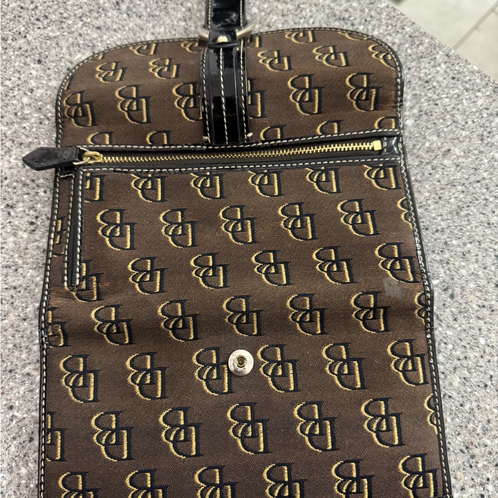 Dooney & Bourke Chic Brown Monogram Wallet With B… - image 4